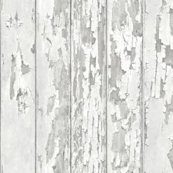Superfresco Easy Vliesbehang Hout Wit 105745