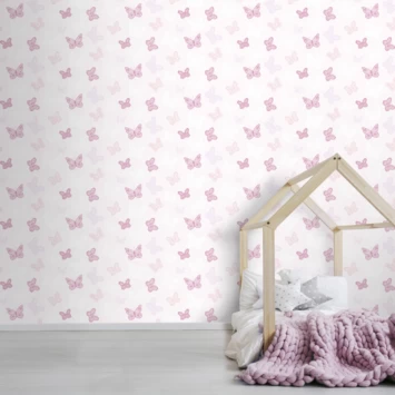 Superfresco Easy Vliesbehang Vlinders Roze 100114 4 Superfresco Easy Vliesbehang Vlinders Roze 100114 - Afbeelding 2