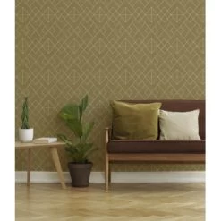 Superfresco Easy Vliesbehang Demi Oker 112041 10 Superfresco Easy Vliesbehang Demi Oker 112041 -Luxe Behang Winkel 123 1237