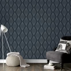 Vliesbehang Chandelier Glitter Blauw 111782 10 Vliesbehang Chandelier Glitter Blauw 111782 -Luxe Behang Winkel 123 1397