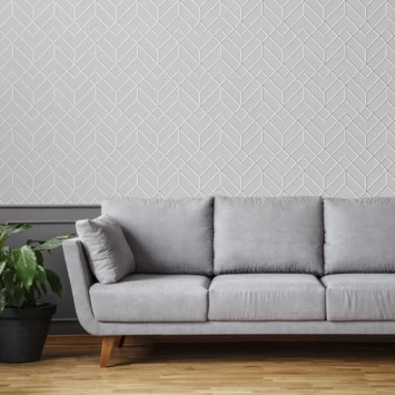 Superfresco Easy Vliesbehang Losanges Filaires Zilver (106155) 4 Superfresco Easy Vliesbehang Losanges Filaires Zilver (106155) - Afbeelding 2