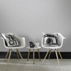 Superfresco Easy Vliesbehang Losanges Filaires Zilver (106155) 10 Superfresco Easy Vliesbehang Losanges Filaires Zilver (106155) -Luxe Behang Winkel 123 1536