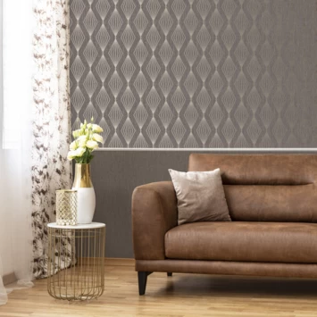 Boutique Vliesbehang Marquise Geo Grijs (111311) 4 Boutique Vliesbehang Marquise Geo Grijs (111311) - Afbeelding 2