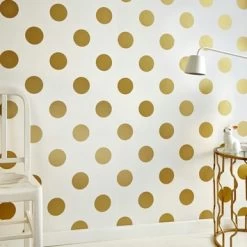 Superfresco Easy Vliesbehang Stippen Goud 100105 -Luxe Behang Winkel 123 1740