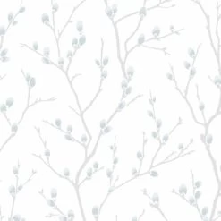 Superfresco Easy Vliesbehang Karma Wit-blauw 33-280